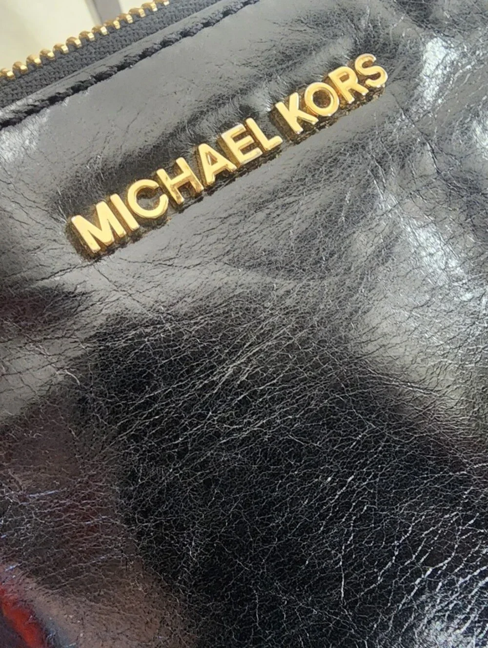 Michael Kors Black Alexis Crossbody Bag With COA